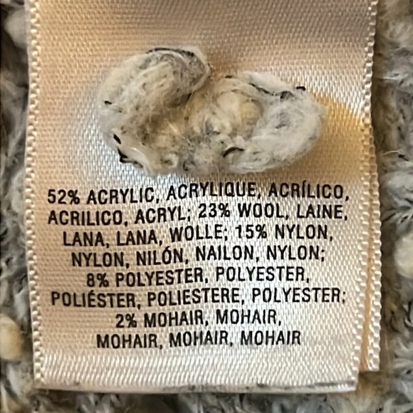 SLEEPING ON SNOW Anthropologie Beige Wool Blend Cowl Neck Sweater Size Small - Picture 8 of 8